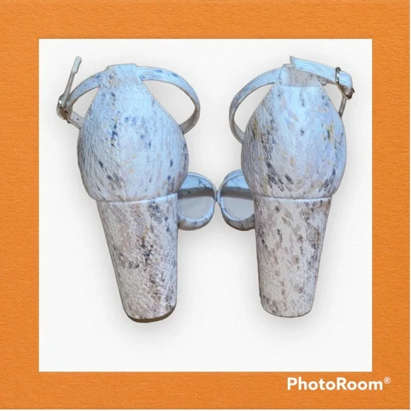 NWT  Just Fab size 7 snakeskin heels - Picture 3 of 7